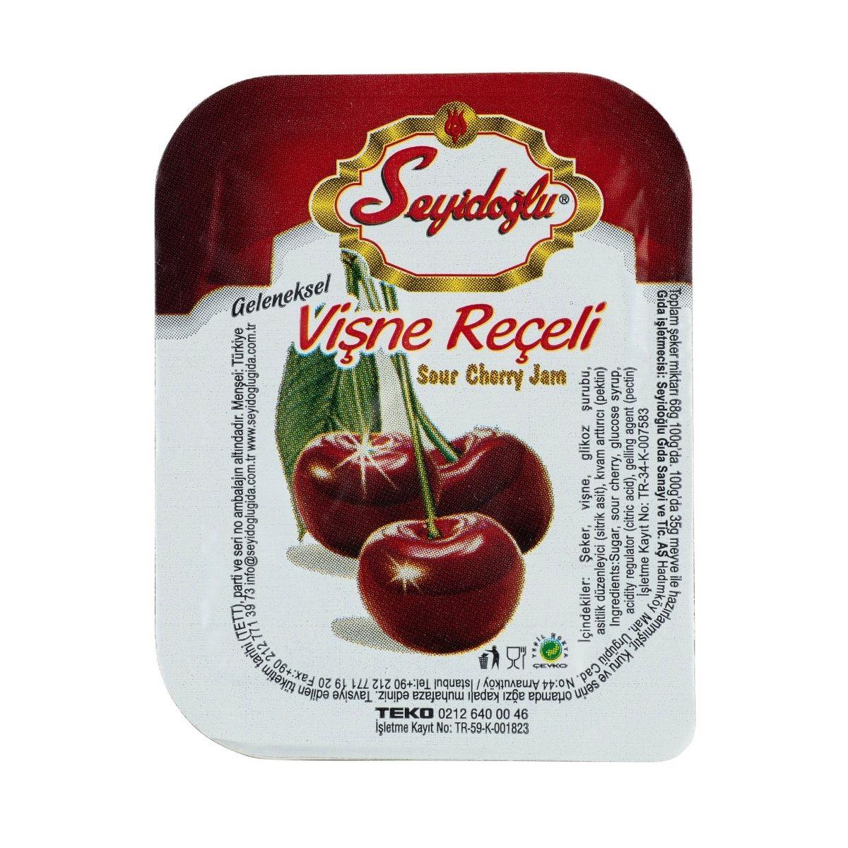 Seyidoğlu Geleneksel Vişne Reçeli 15 gr — İzol Gıda toptan satış