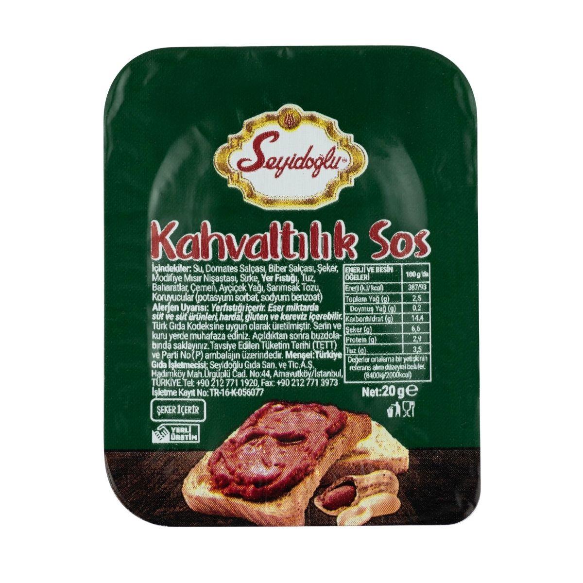 Seyidoğlu Piknik Kahvaltılık Sos 20 gr — İzol Gıda toptan satış