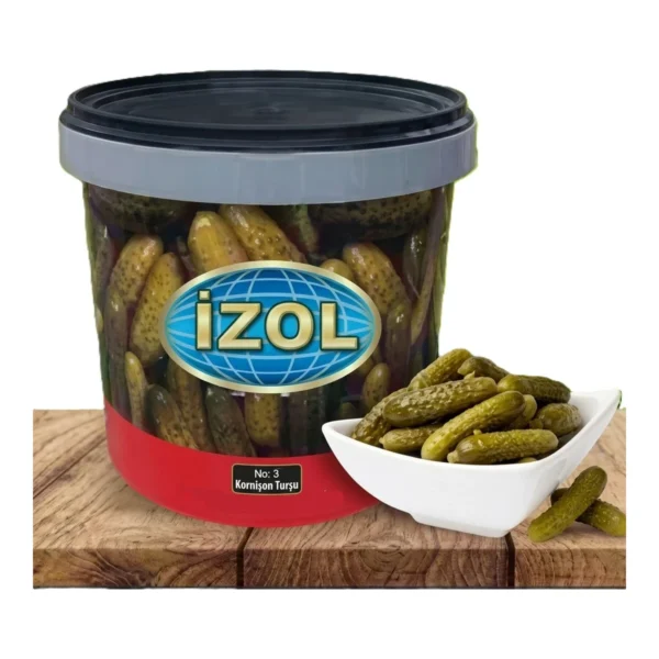 İzol Salatalık Turşusu Brüt 18 kg / Net 10 kg kova — İzol markalı toptan ürün