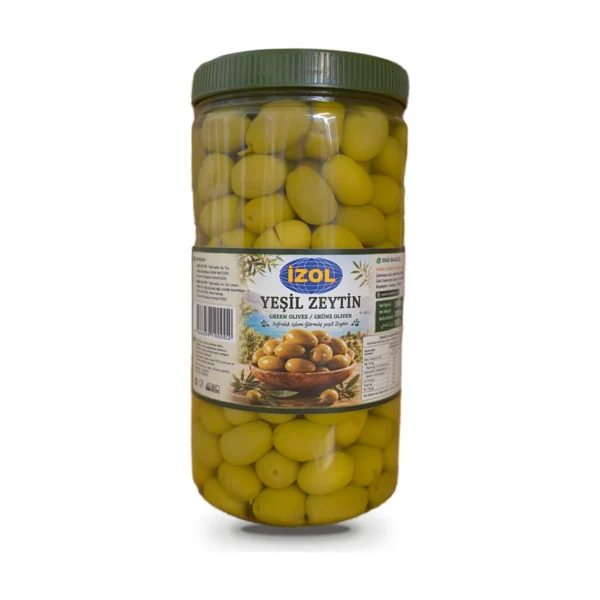 İzol Yeşil Zeytin 1 kg Net 1000 gr — İzol markalı toptan ürün