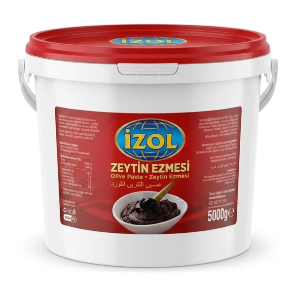 İzol Zeytin Ezmesi 5 kg Net 5000 gr kova — İzol markalı toptan ürün