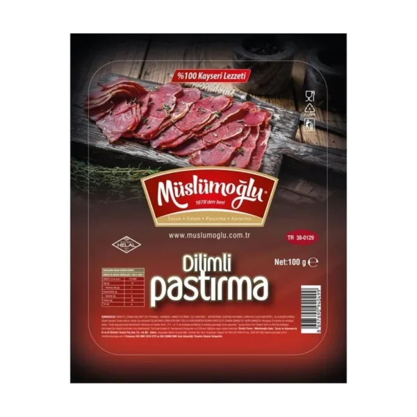 Müslümoğlu Dilimli Pastırma 100 gr 100 gr — toptan satış