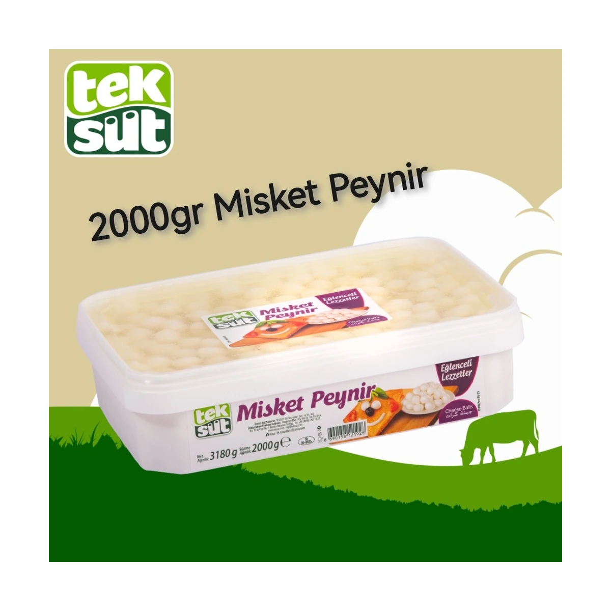 Teksüt Misket Peynir — İzol Gıda toptan satış
